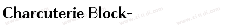 Charcuterie Block字体转换 Charcuterie Block字体转换